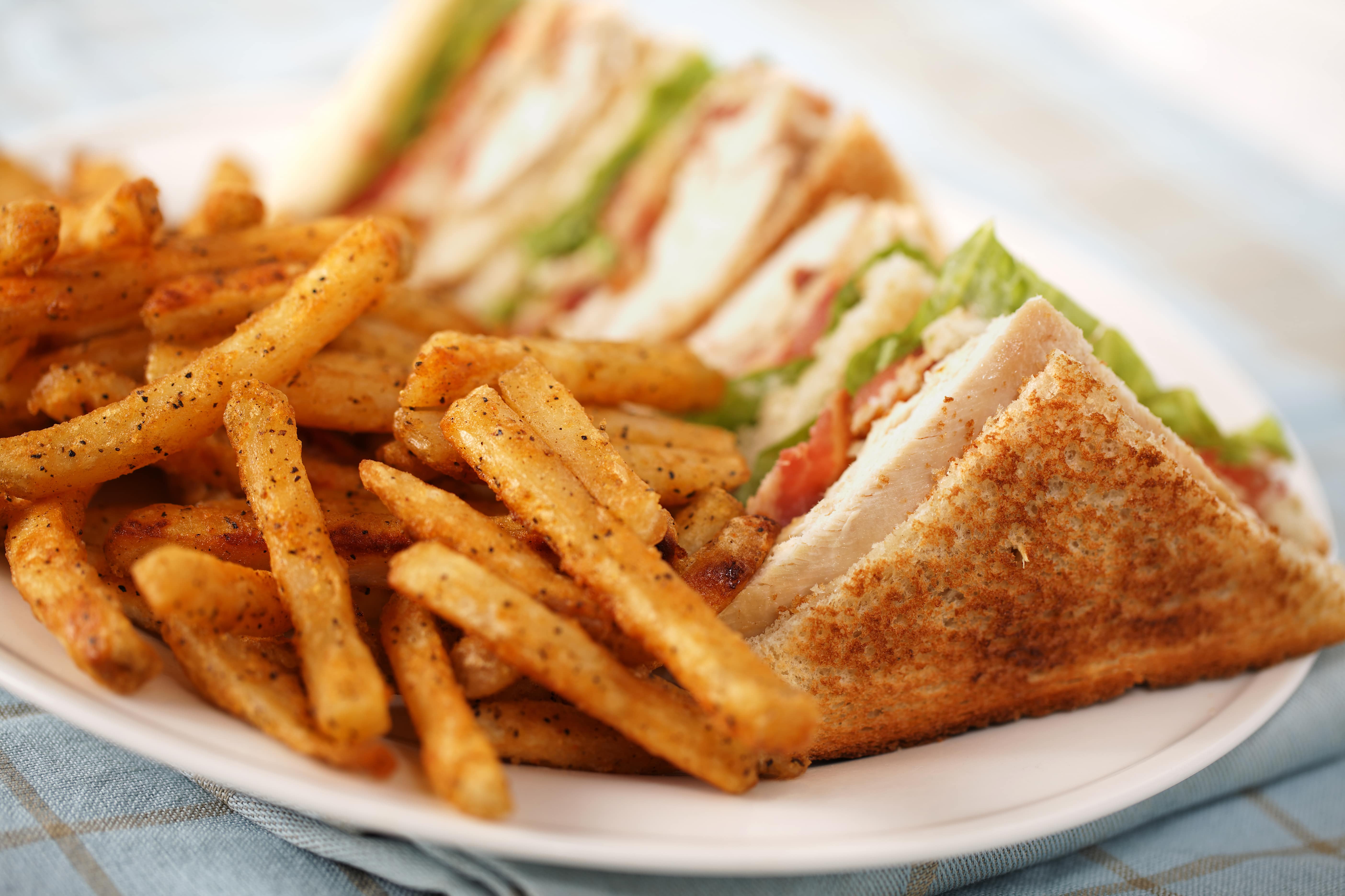 Club Sandwich With Fries Romagnoli F lli Spa